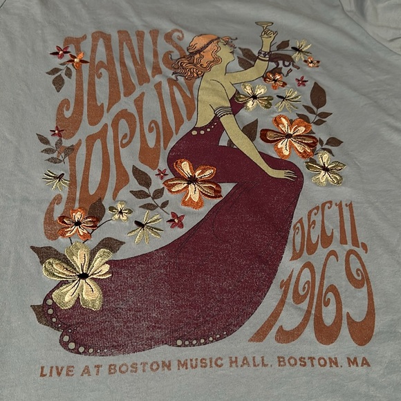 NWOT JANIS JOPLIN Long Sleeve Tee - Picture 3 of 10